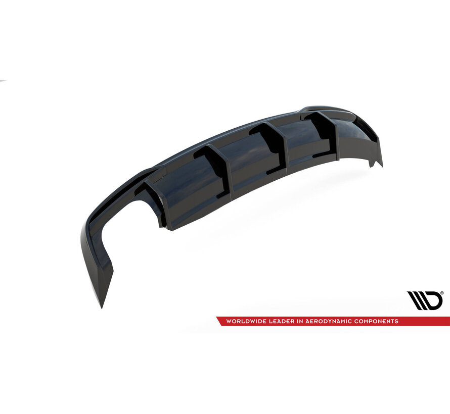 Maxton Design Rear Valance Audi A5 Sportback 8T Facelift  (Version with dual exhausts on one side)