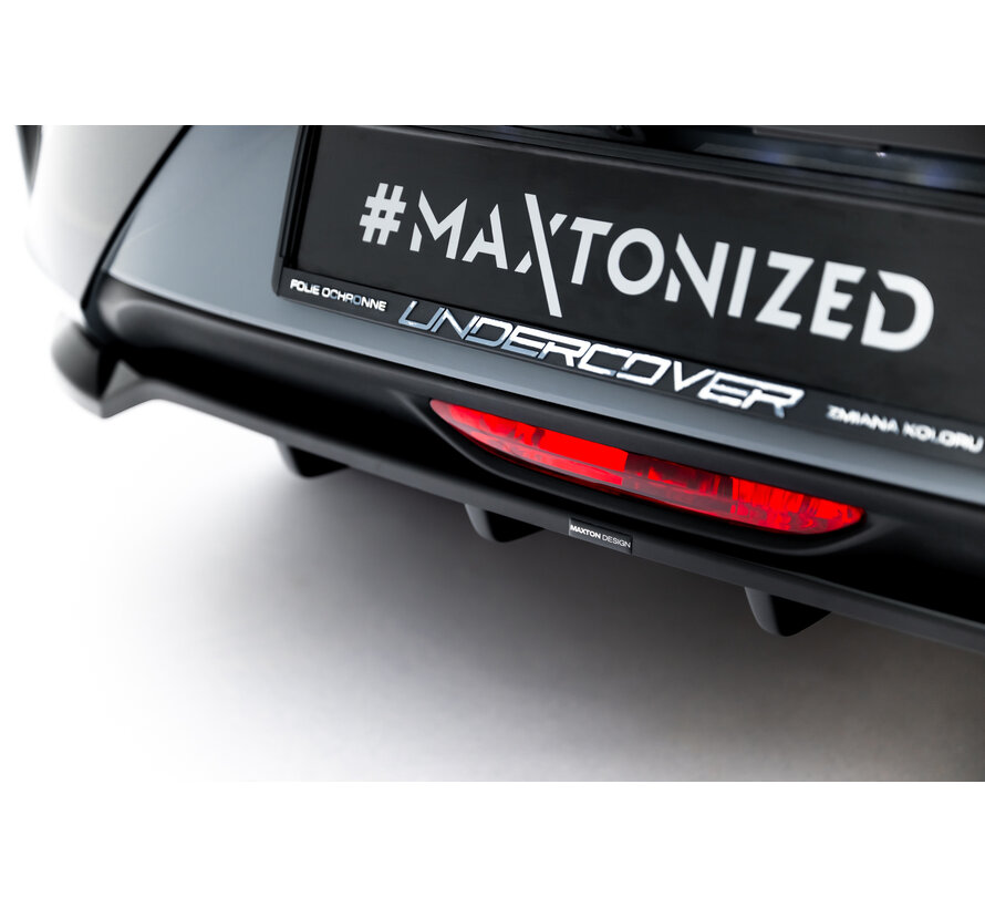 Maxton Design Rear Splitter (with vertical bars) Opel Corsa F Facelift (Mk6 Facelift)