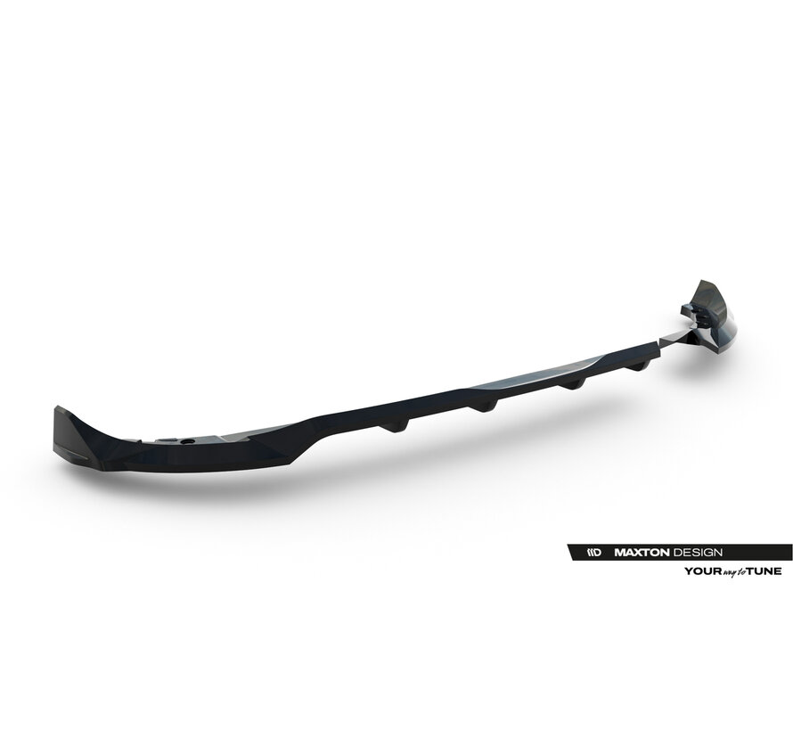 Maxton Design Rear Splitter (with vertical bars) Opel Corsa F Facelift (Mk6 Facelift)