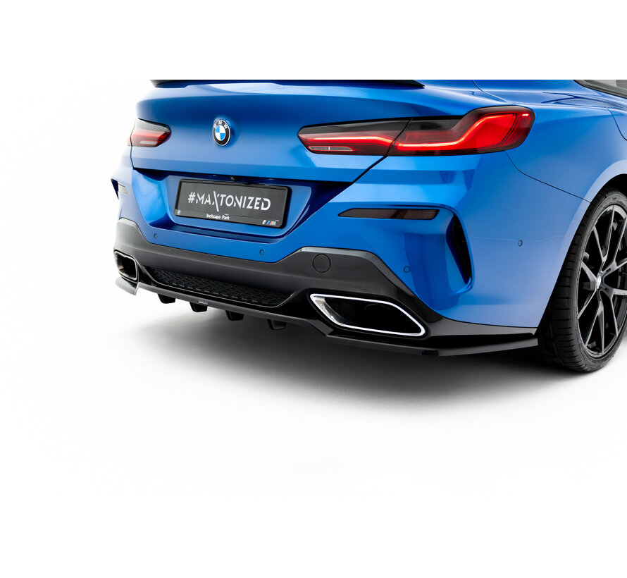 Maxton Design Rear Splitter (with vertical bars) BMW 8 Coupe M-Pack G15