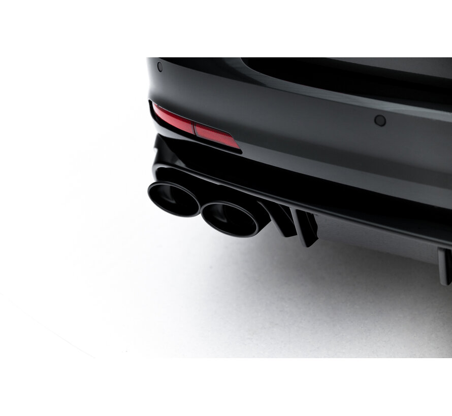 Maxton Design Rear Valance + Exhaust Ends Imitation Audi A6 Sedan / Avant C8 / C8 Facelift