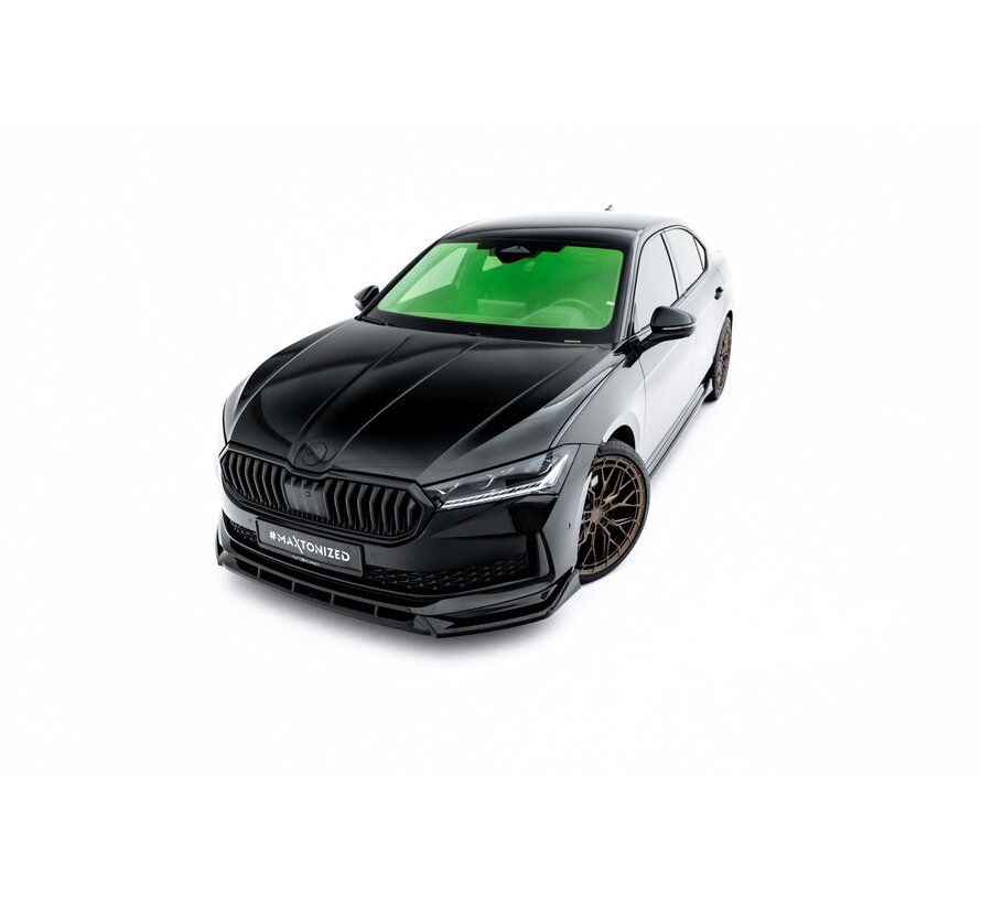 Maxton Design Front Splitter V.2 Skoda Superb Sportline Mk4