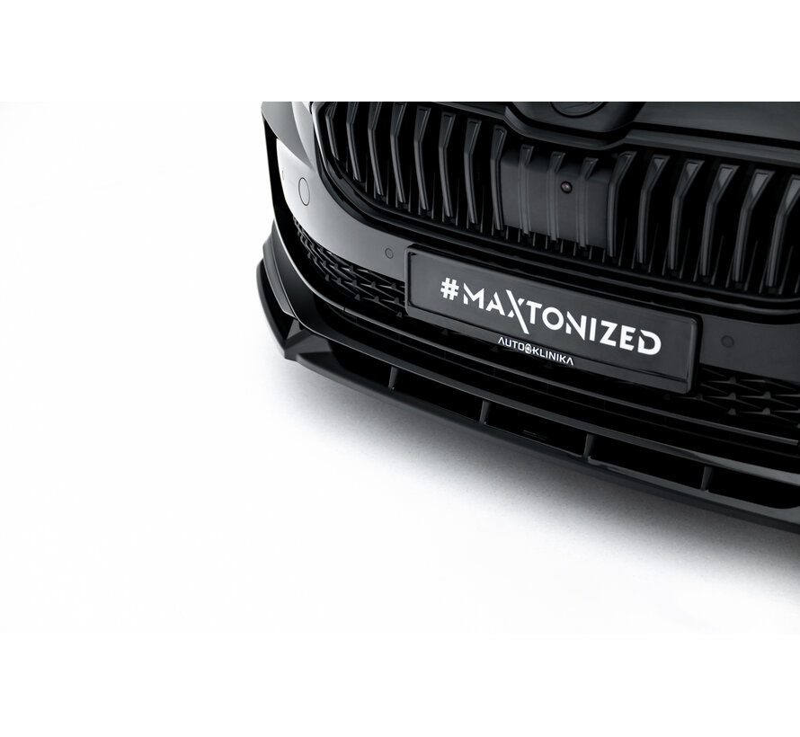 Maxton Design Front Splitter V.2 Skoda Superb Sportline Mk4