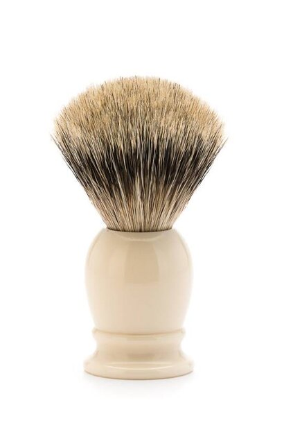 Shaving brush silvertip badger hair - Ivory