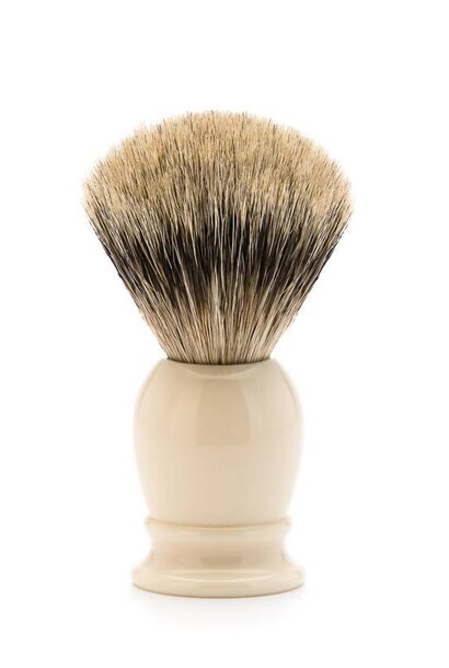 Shaving brush silvertip badger hair - Ivory