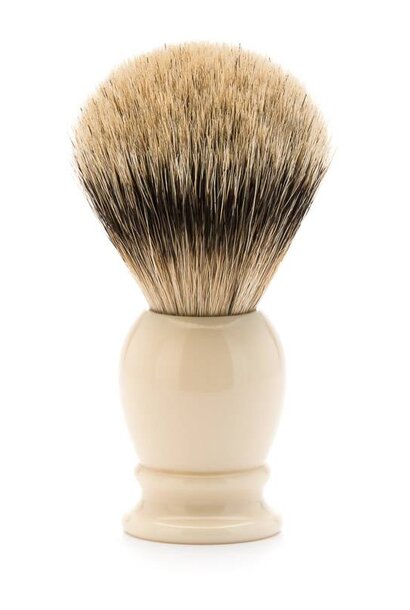 Shaving brush silvertip badger hair - Ivory