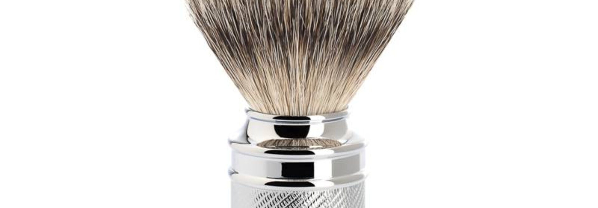 Scheerkwast Silvertip Dassenhaar - Chroom