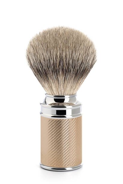 Shaving brush silvertip badger hair - Rose gold