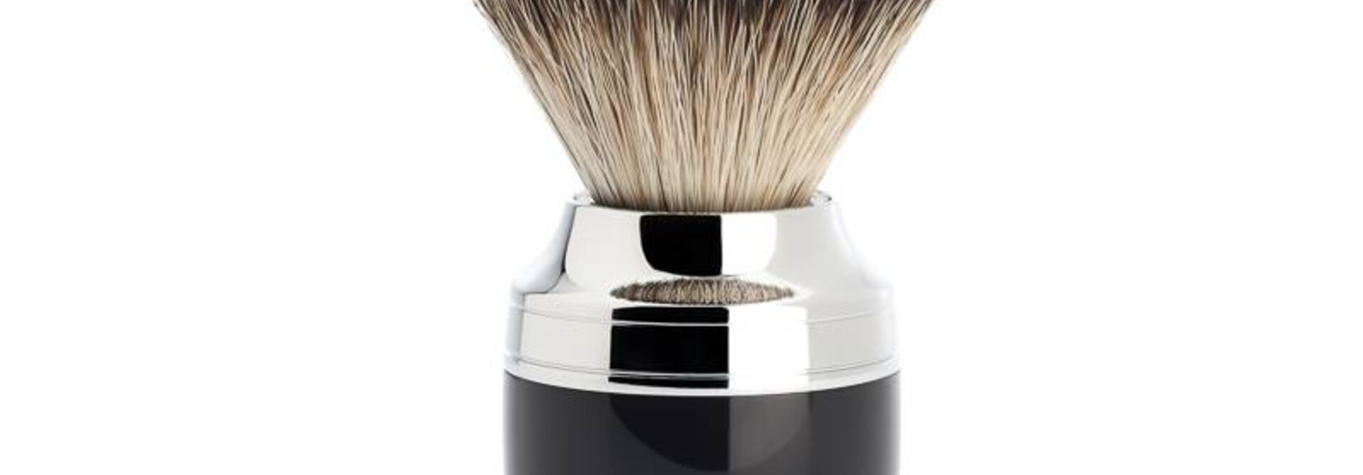Scheerkwast Silvertip Dassenhaar - Zwart