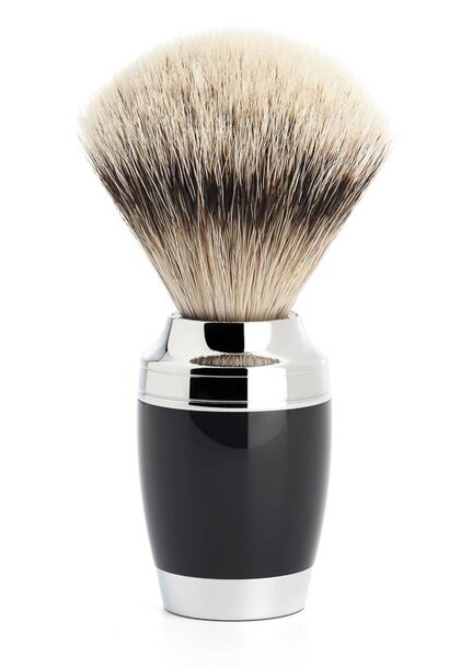 Scheerkwast Silvertip Dassenhaar - Zwart