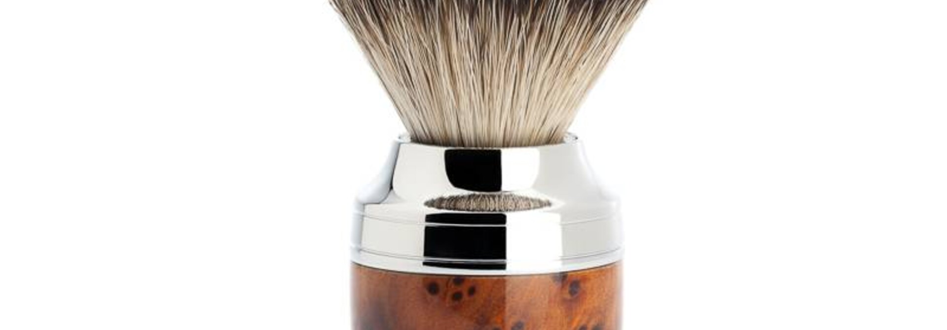 Scheerkwast Silvertip Dassenhaar - Thuja wood