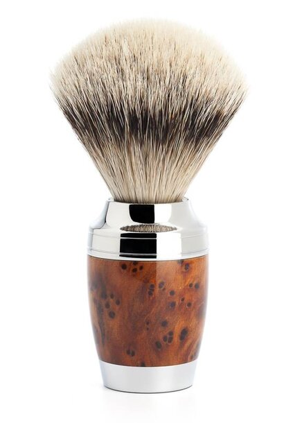 Shaving brush silvertip badger hair - Thuja wood