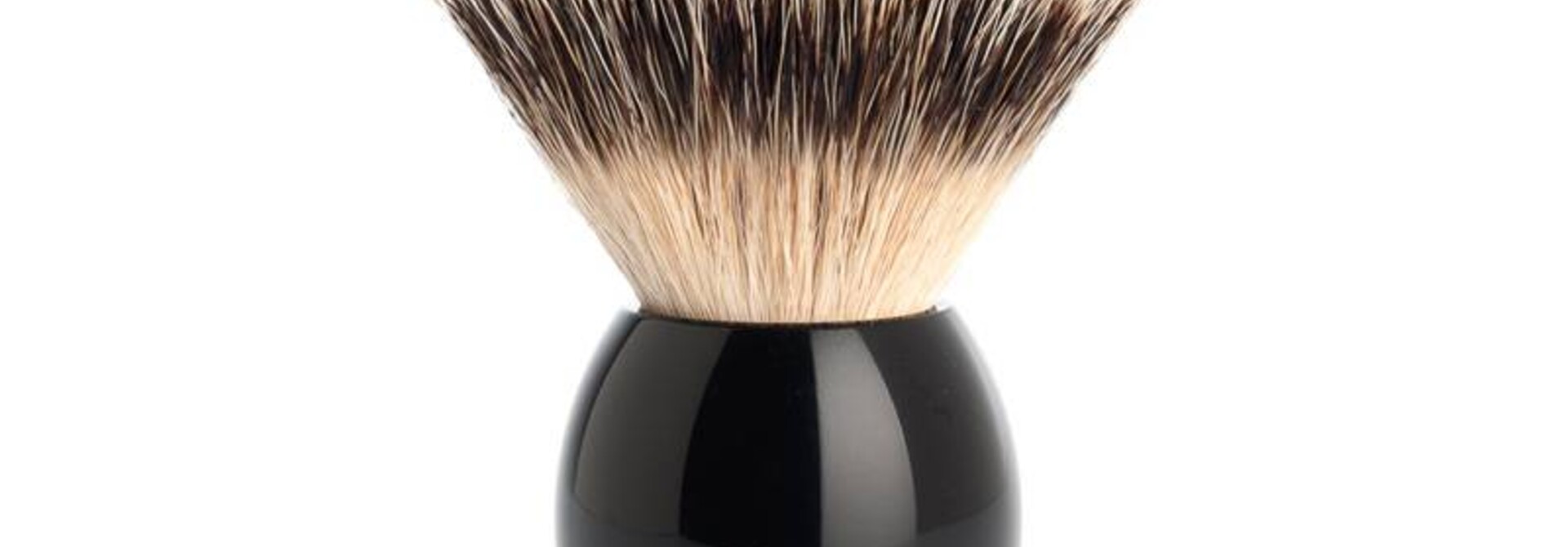 Scheerkwast Silvertip Dassenhaar - Zwart