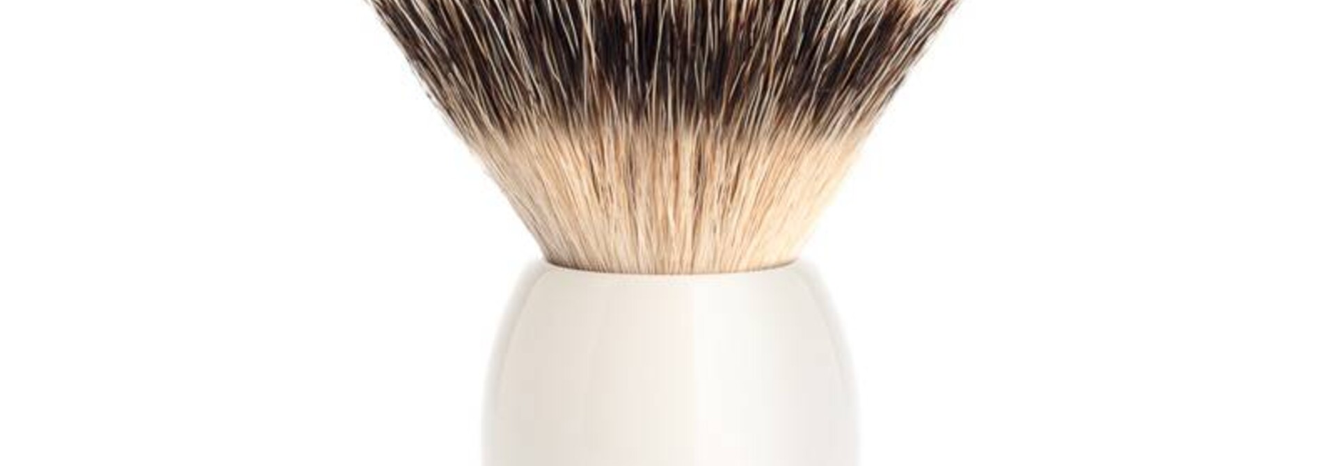 Scheerkwast Silvertip Dassenhaar - Porselein