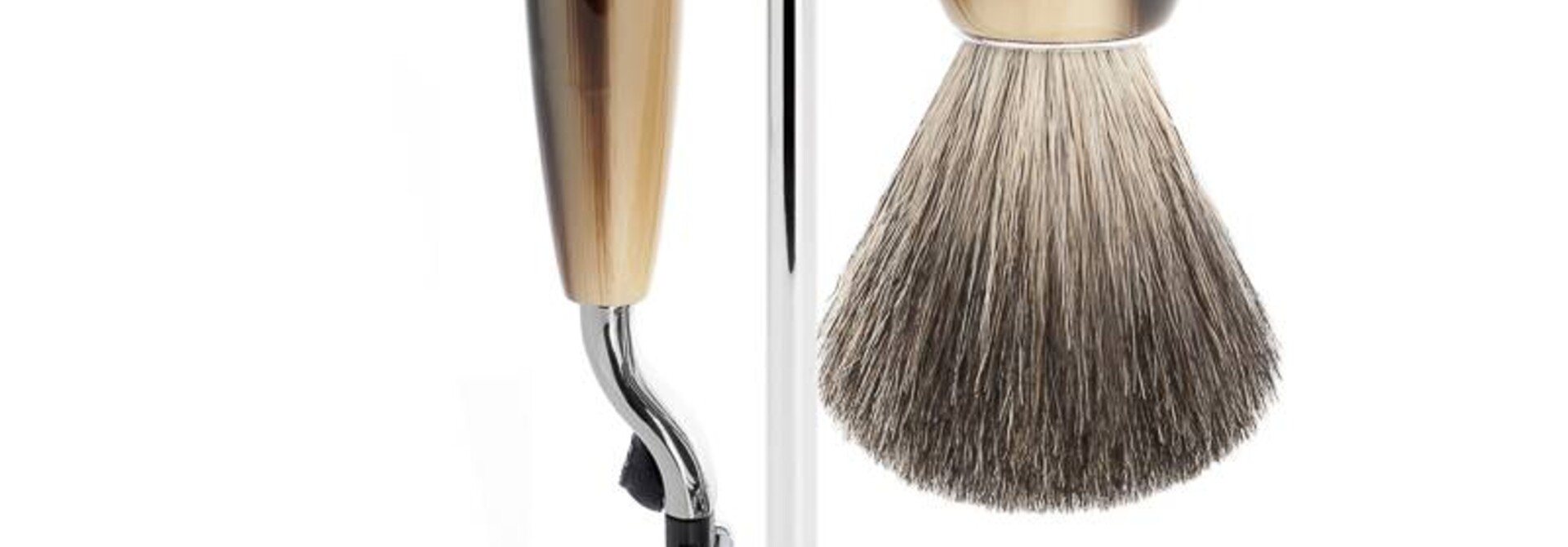 Scheerset Vivo 3-delig - Hoornbruin - Mach3®