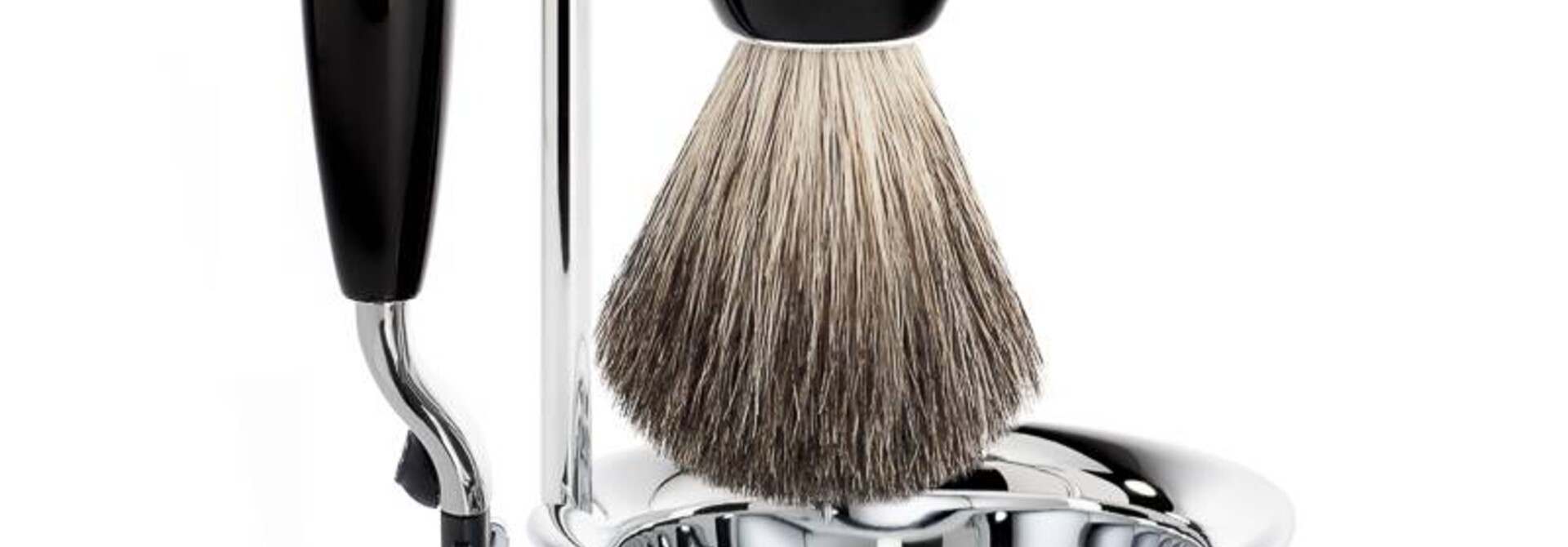 Scheerset Vivo 4-delig - Zwart - Mach3®