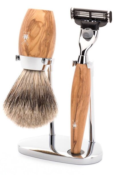 Scheerset Kosmo - Olijfhout - Mach3® - Dashaar