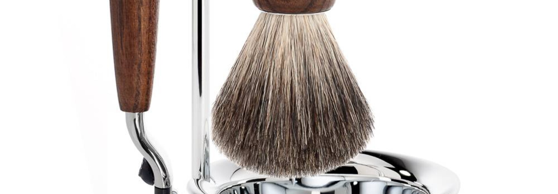 Scheerset Rytmo 4-delig - Essenhout - Mach3®