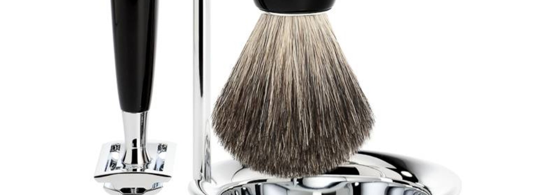 Scheerset Rytmo 4-delig - Zwart - Saf.Razor