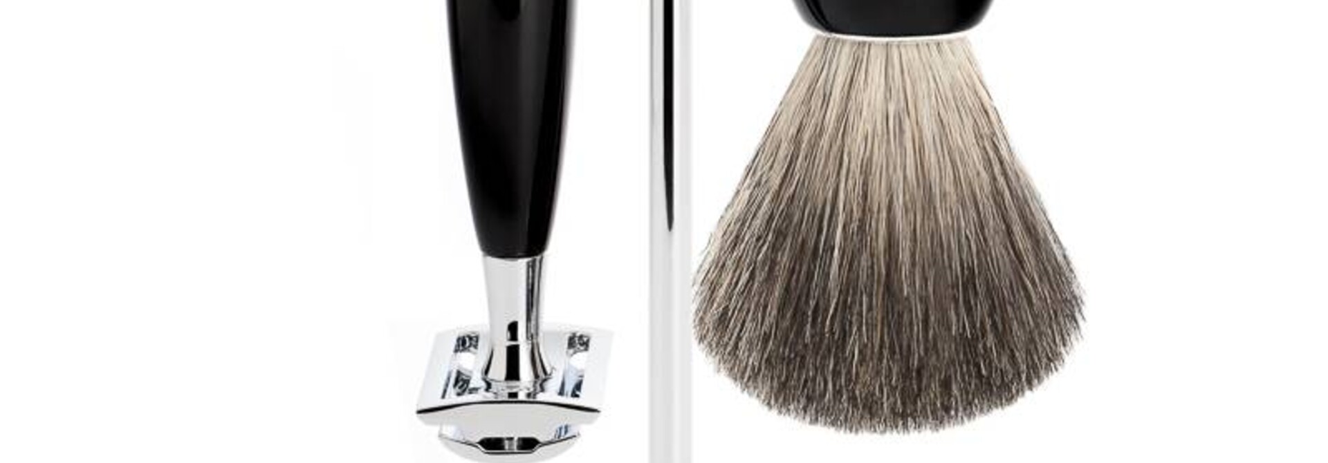 Scheerset Vivo 3-delig - Zwart - Saf.Razor