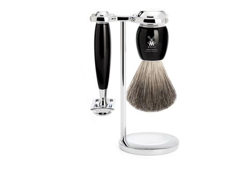 MÜHLE Scheerset Vivo - Zwart - Saf.Razor - Dashaar