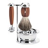 MÜHLE Scheerset Vivo 4-delig - Pruimenhout - Saf.Razor