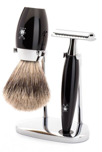 Scheerset Kosmo - Zwart - Saf.Razor - Dashaar