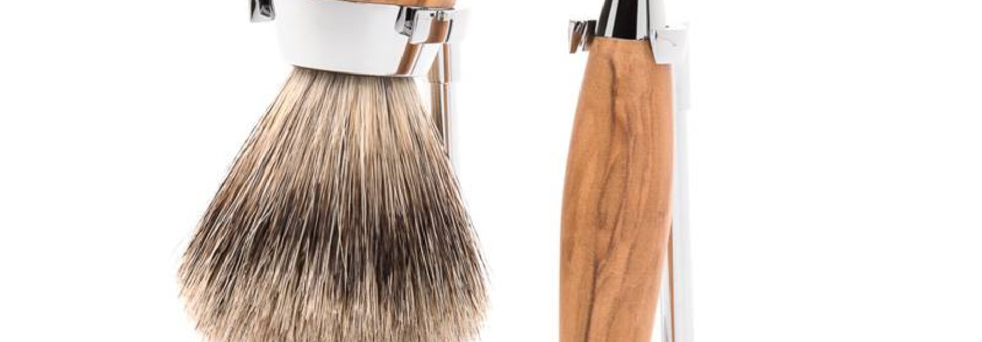 Scheerset Kosmo 3-delig - Olijfhout - Saf.Razor