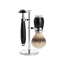 Scheerset Purist 3-delig - Zwart - Saf.Razor