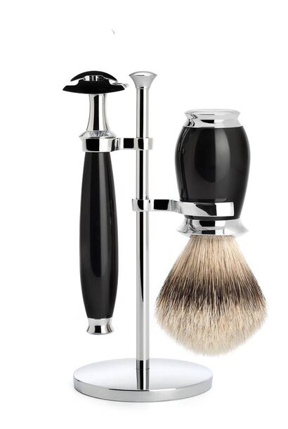 Scheerset Purist - Zwart - Saf.Razor - Dashaar
