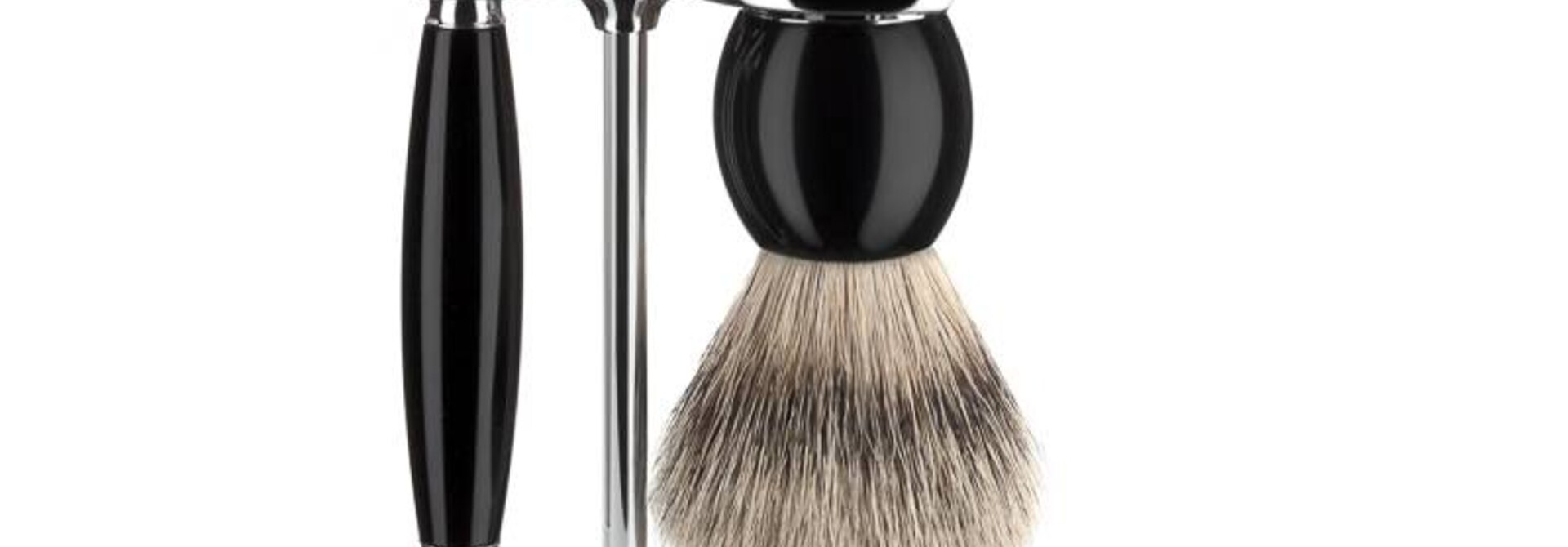 Scheerset Sophist 3-delig - Zwart - Saf.Razor