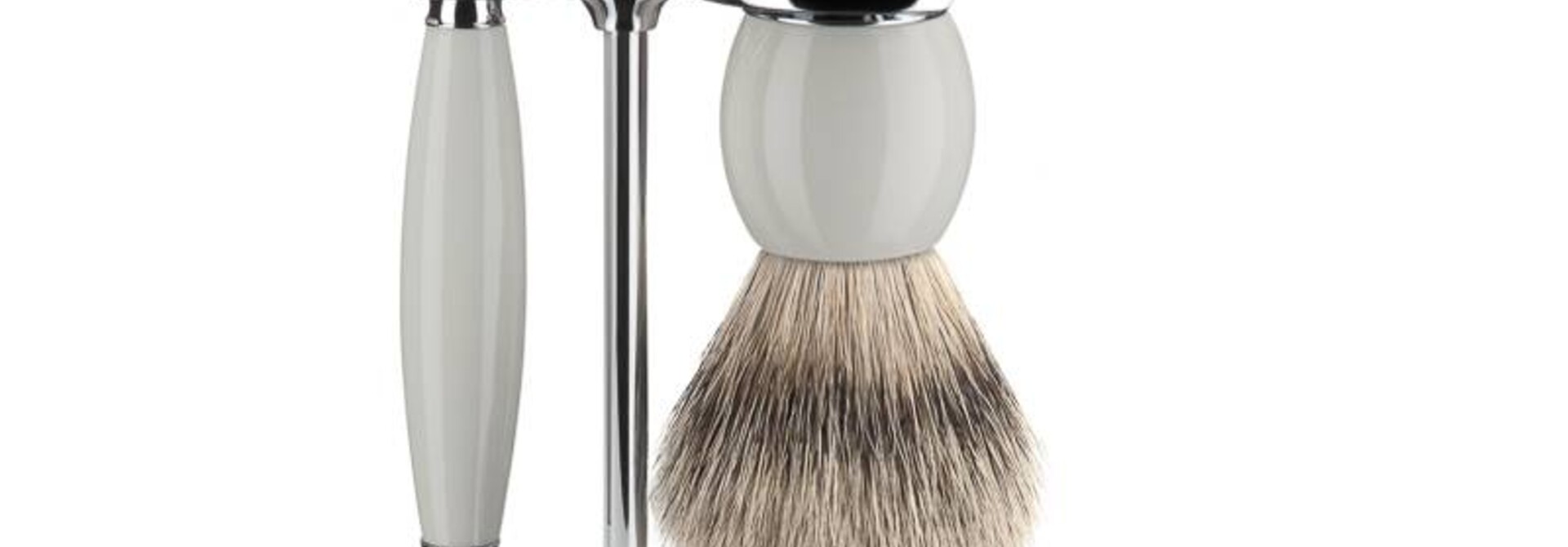 Scheerset Sophist 3-delig - Porselein - Saf.Razor