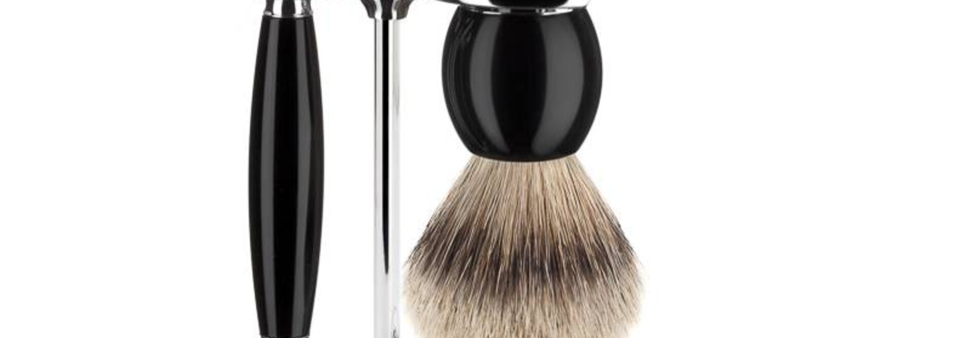 Scheerset Sophist 4-delig - Zwart - Saf.Razor