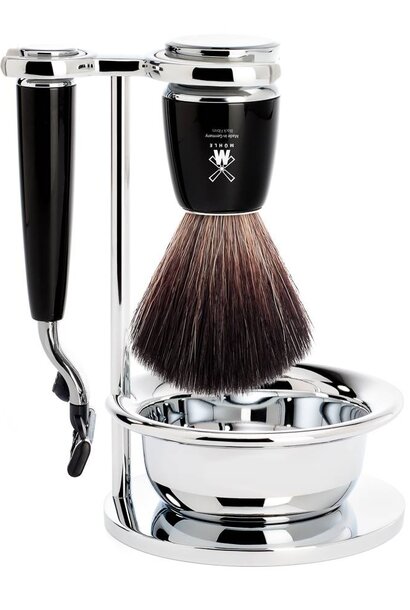 Shaving set Fusion® and synthetic hair - Black