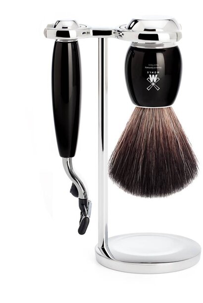 Scheerset Vivo - Zwart - Mach3® - Fibre®