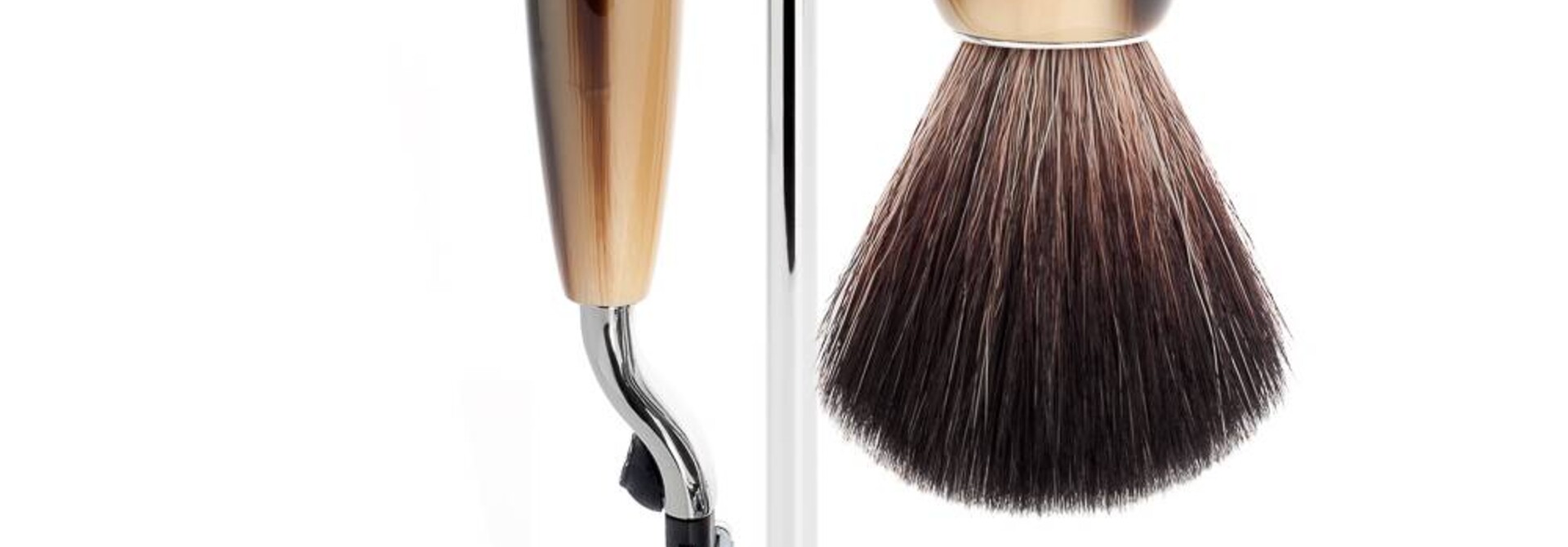 Scheerset Vivo 3-delig - Hoornbruin - Mach3®