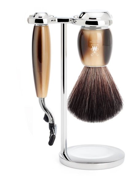 Rasierset Fusion® und Synthetikhaar - Hornbraun