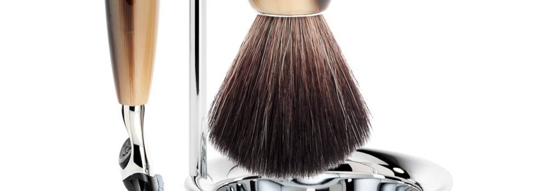 Scheerset Vivo 4-delig - Hoornbruin - Fusion®