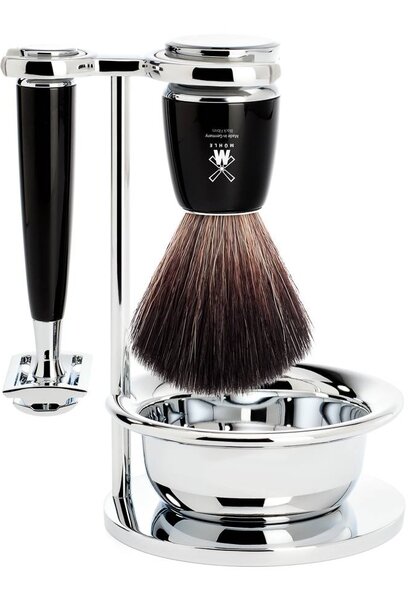 Scheerset Rytmo - Zwart - Saf.Razor - Fibre®