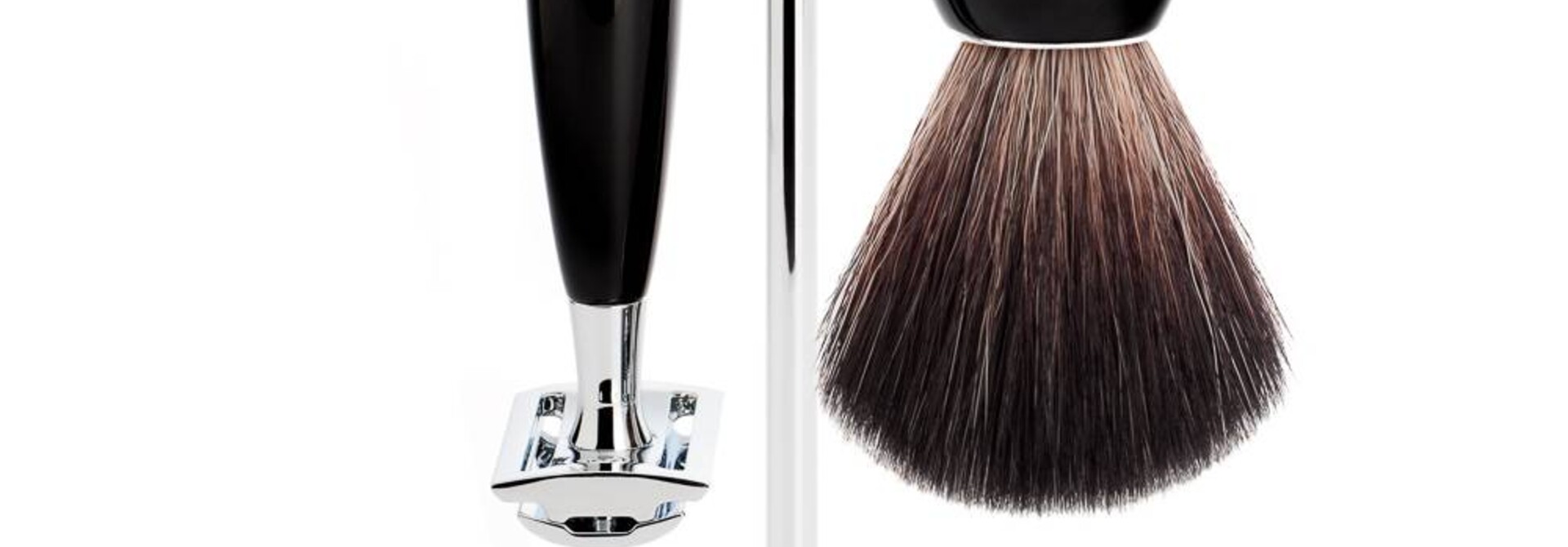 Scheerset Vivo 3-delig - Zwart - Saf.Razor