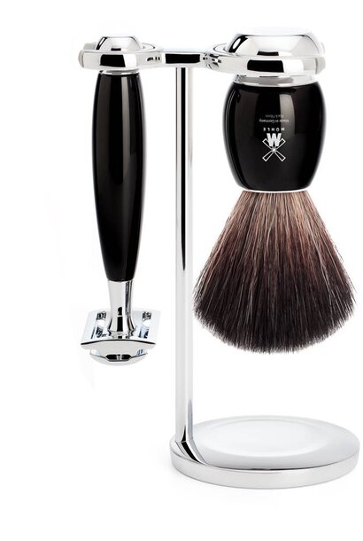 Scheerset Vivo - Zwart - Saf.Razor - Fibre®
