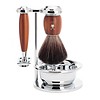 MÜHLE Scheerset Vivo 4-delig - Pruimenhout - Saf.Razor