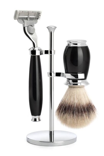 Shaving set Fusion® and synthetic hair - Black