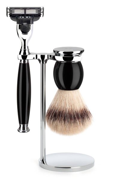 Shaving set Fusion® and synthetic hair - Black