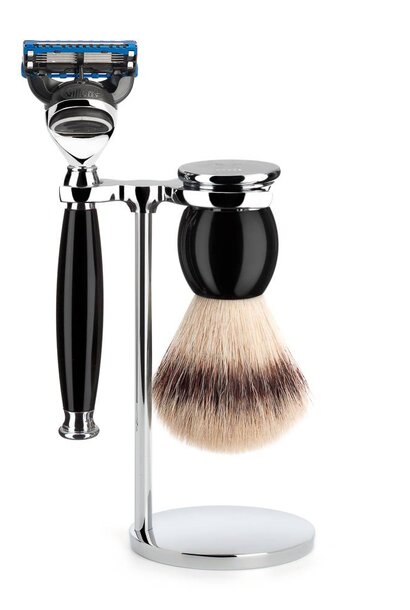Rasierset Fusion® und Synthetikhaar - Schwarz