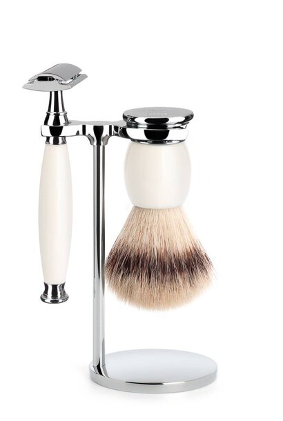 Scheerset Safety razor en Synthetisch haar - Porselein