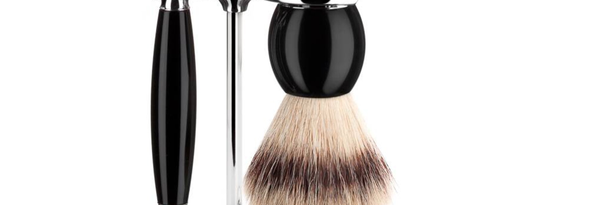 Scheerset Sophist 4-delig - Zwart - Saf.Razor