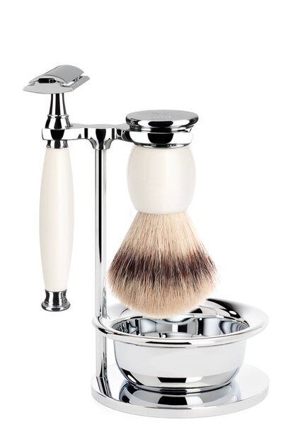 Scheerset Sophist - Porselein - Saf.Razor - Fibre®