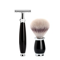 Scheerset Purist 3-delig - Zwart - Saf.Razor