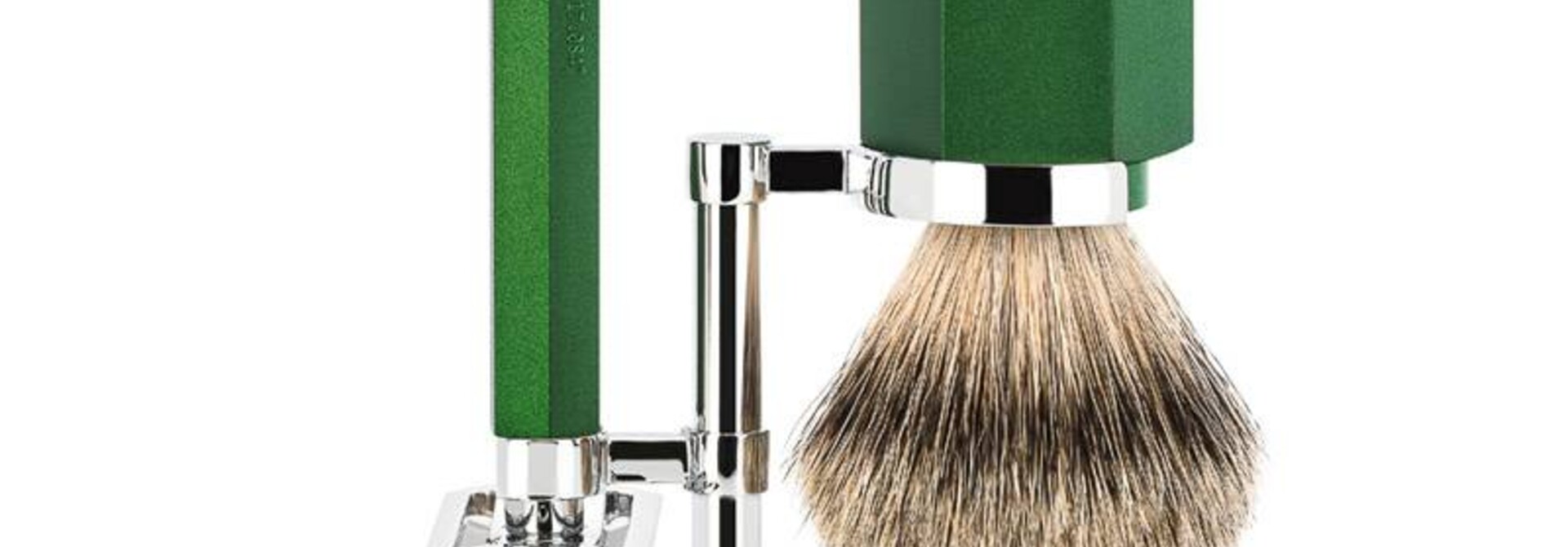 Scheerset Hexagon - Forest - Saf.Razor - Dashaar